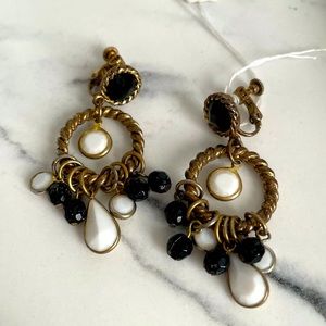 Vintage Art Deco Screw Back Earrings